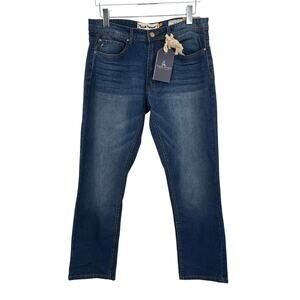 Tailor Vintage jeans men's 32/30 relaxed straight comfort stretch blue denim NEW